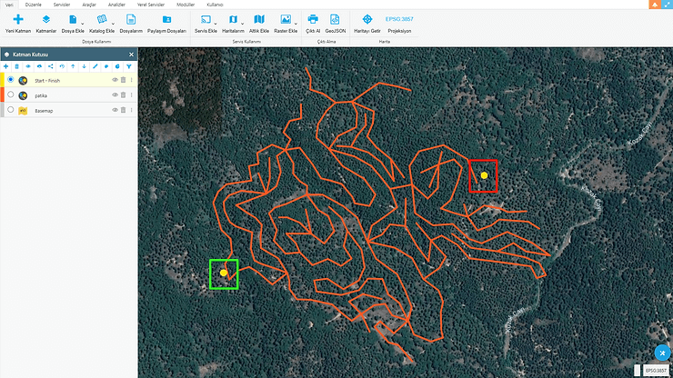 Start and Finish Points