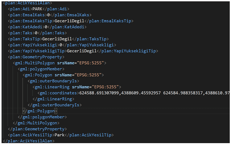 PlanGML Dataw Parsing