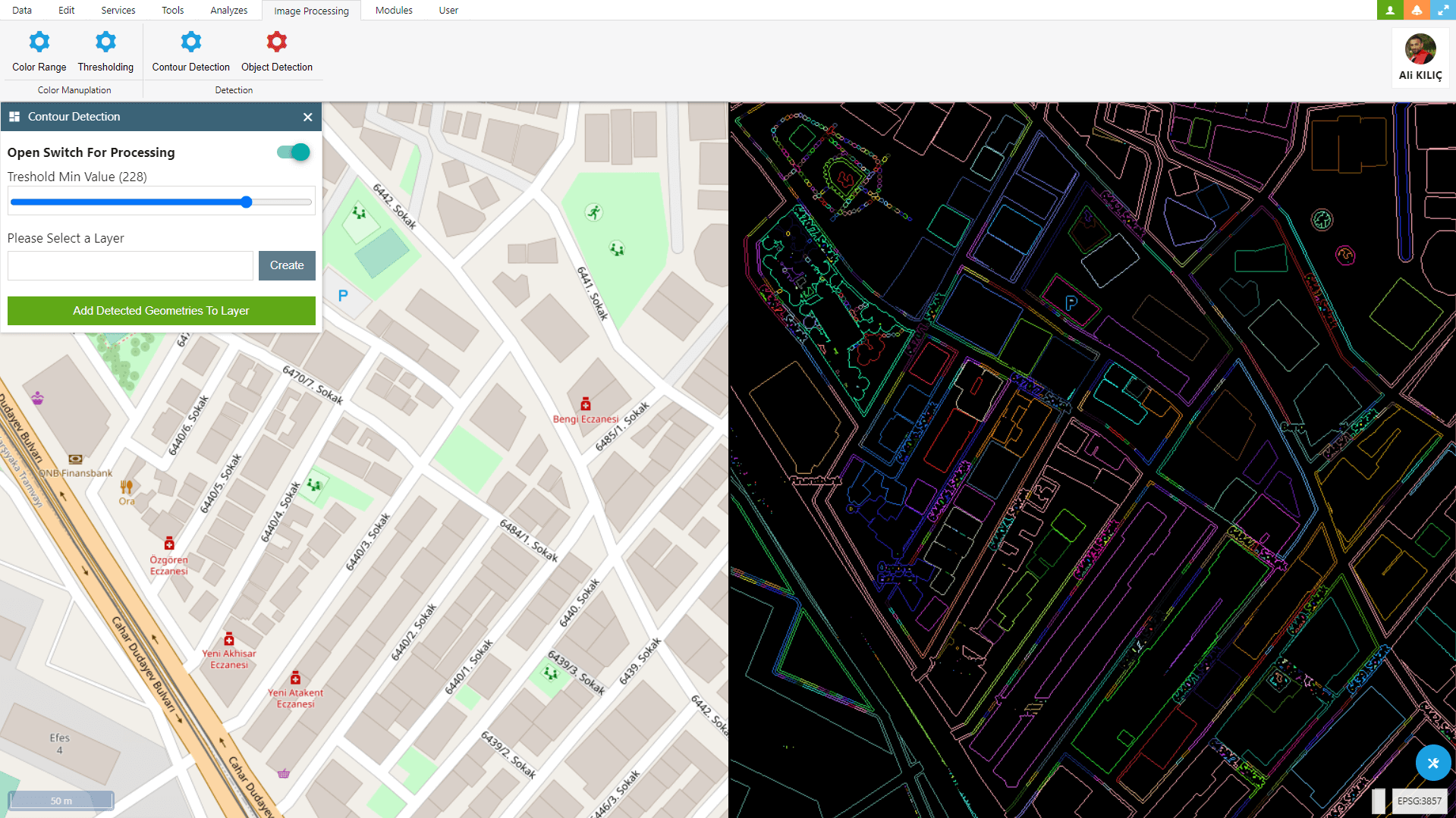 Usage OpenCV & Openlayers