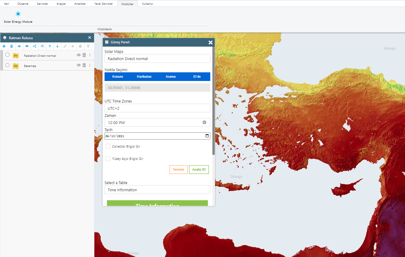 Solar WMS Map