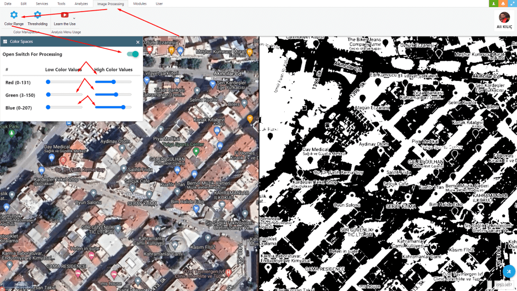 Usage OpenCV & Openlayers