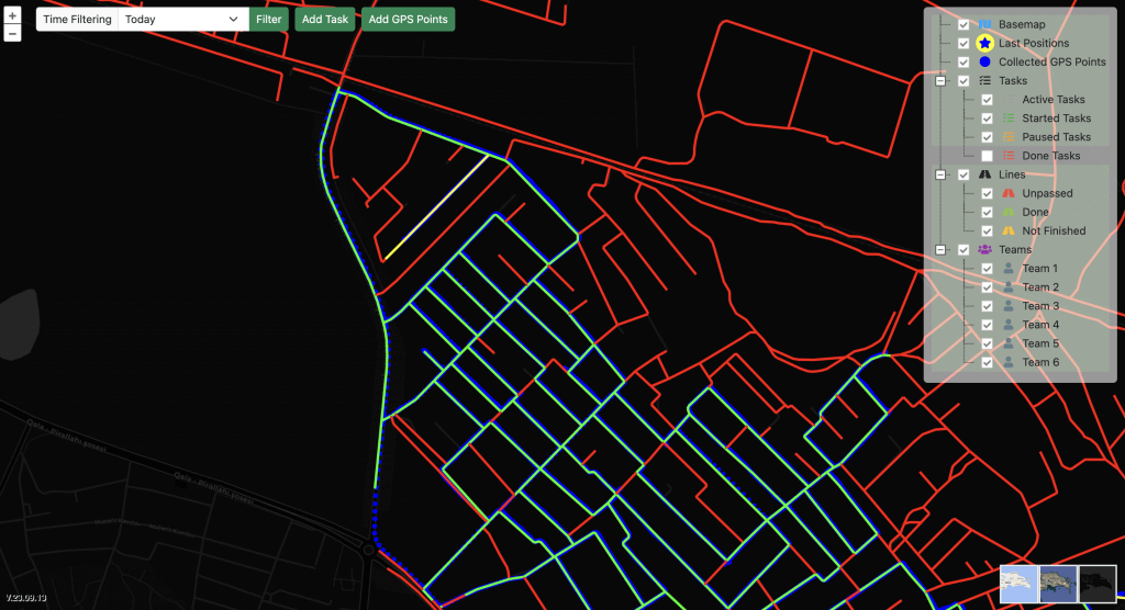 Colored Networks in Dark Map