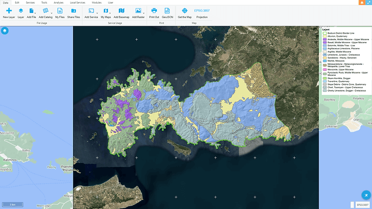 Geological formation data