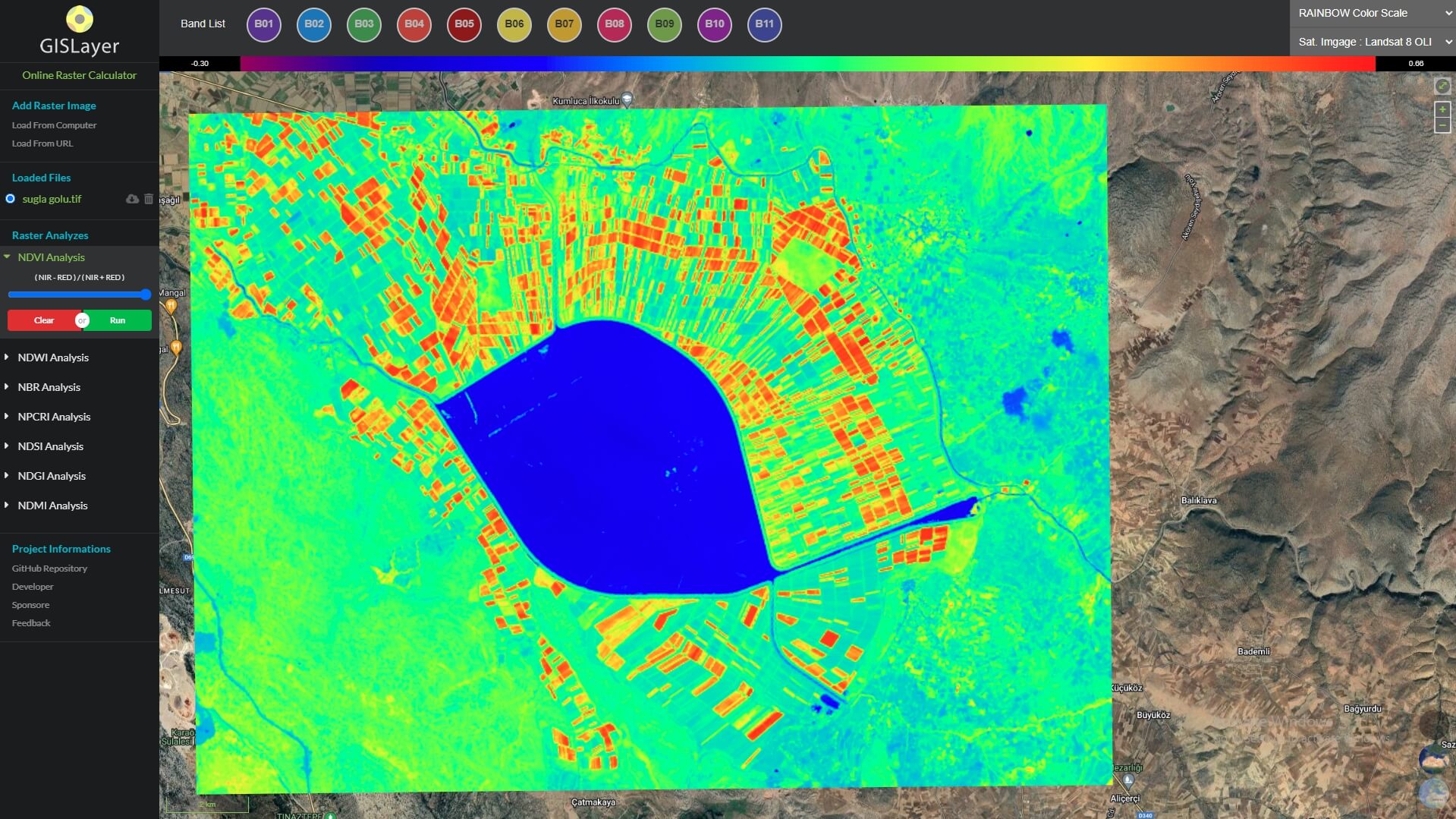 GISLayer Online Remote Sensing Software